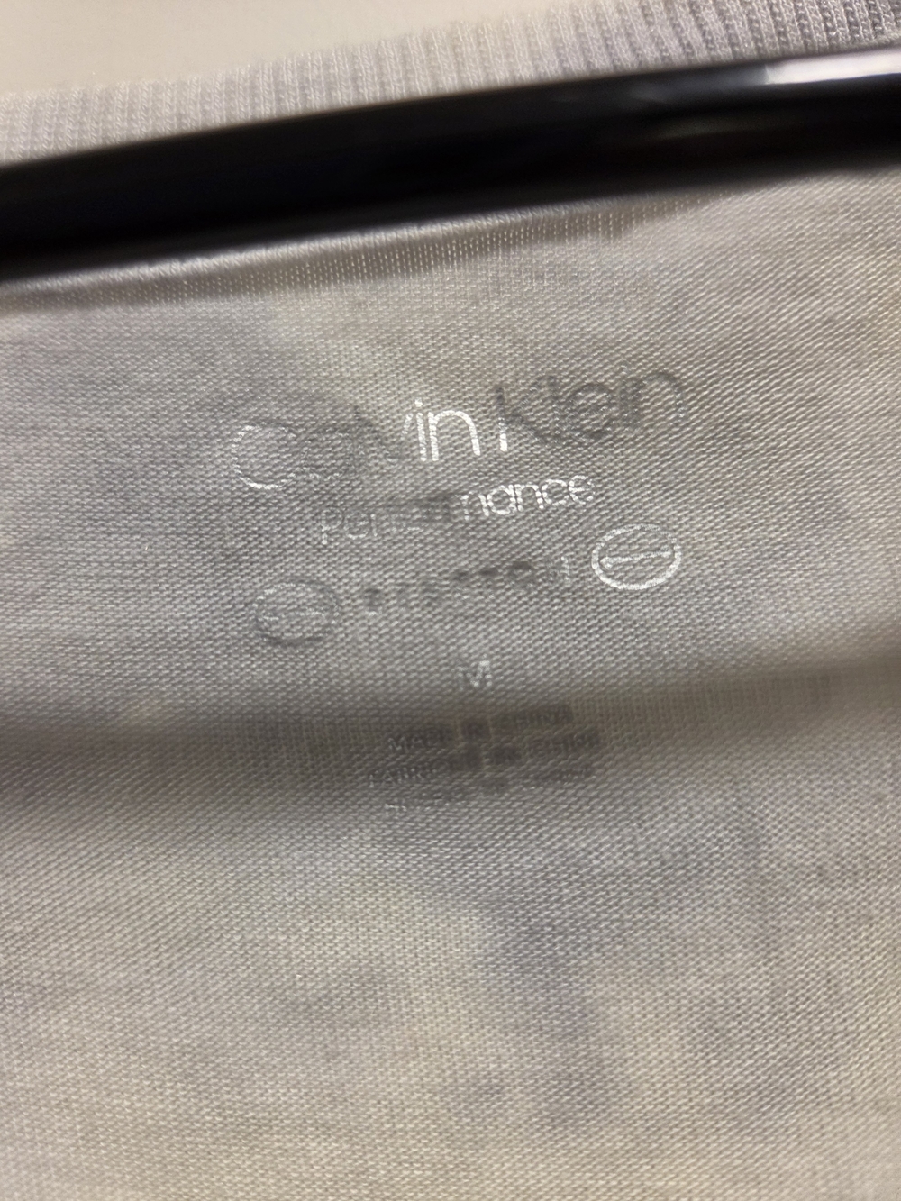 Calvin Klein Yellow and Gray Tie-Front Short Sleeve Tee - Picture 3 of 4